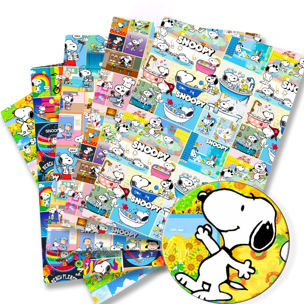 Sewing Textiles - TAKARA TOMY Snoopy fabric140x50CM Cartoon printed