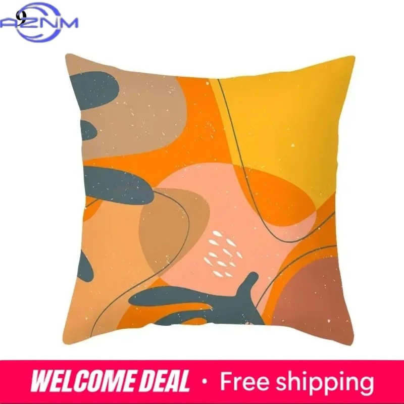 Boho Orange Abstract Cushion C - Century Textile & Sewing Supply By Owner review and price