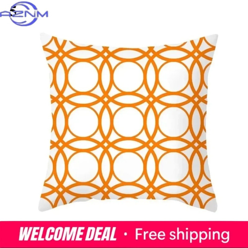 Boho Orange Abstract Cushion C - Century Textile & Sewing Supply By Owner review and price