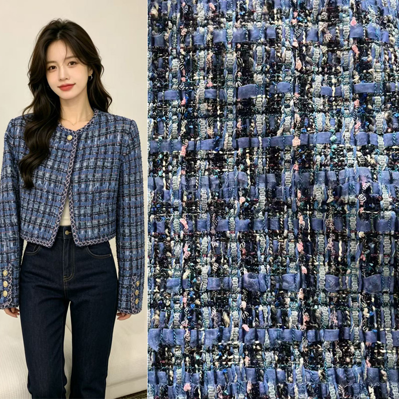 Blue Yarn-dyed Heavy Industry  - Sewing Tweed review and price
