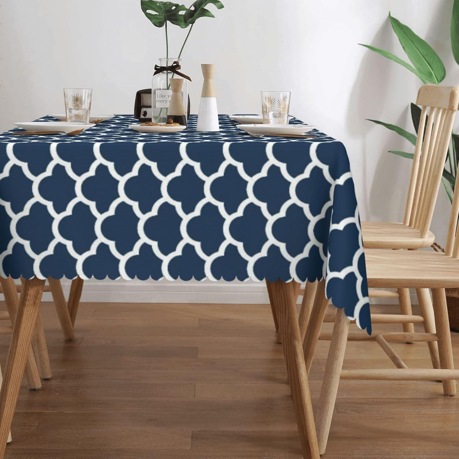 Blue Tablecloth Navy Cloud Sea - Century Textile & Sewing Supply By Owner review and price