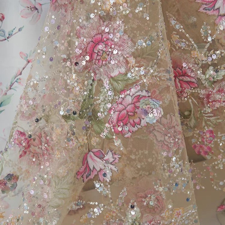 1M 120Cm Wide Luxury Beaded La - Sewing Textiles review and price