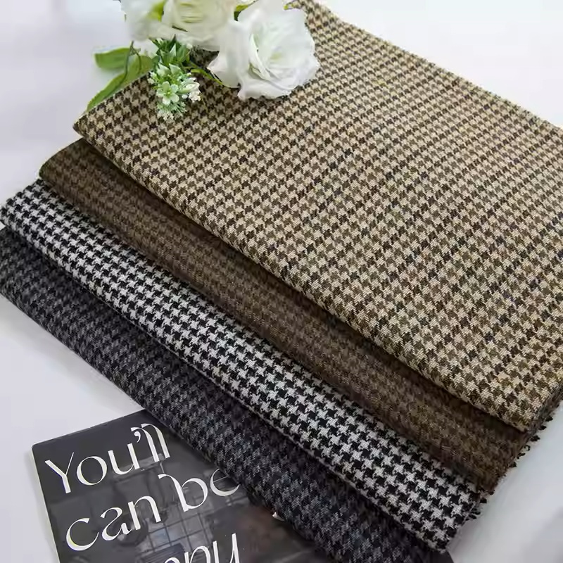 Light Coffee Small Houndstooth - Sewing Tweed review and price