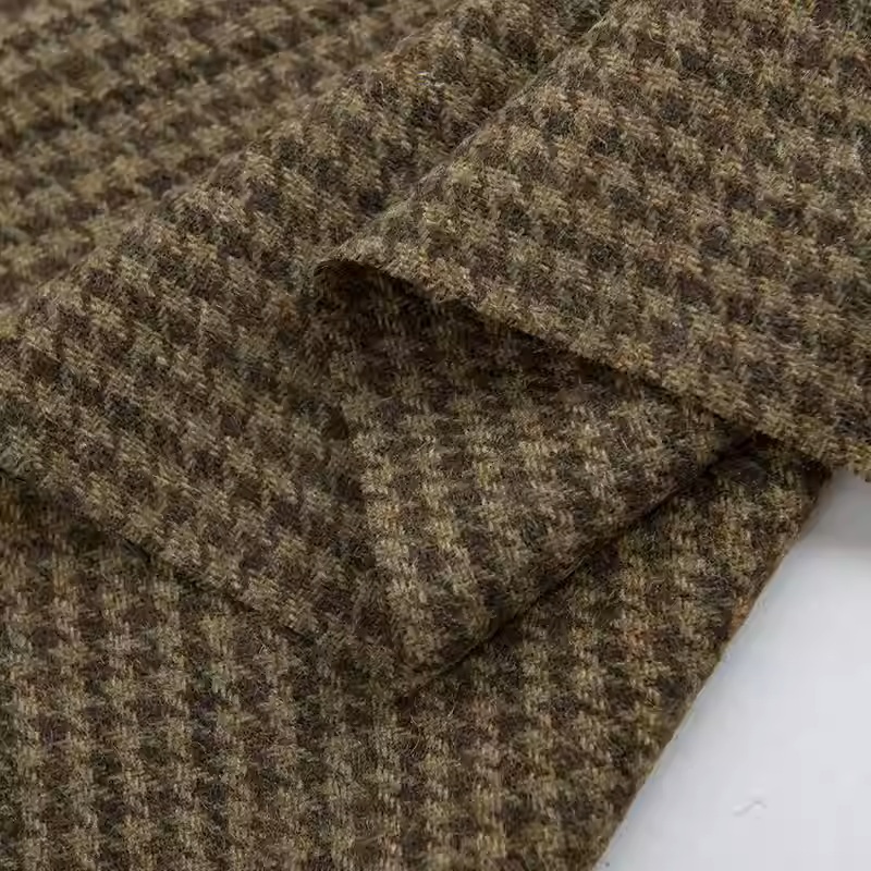 Light Coffee Small Houndstooth - Sewing Tweed review and price